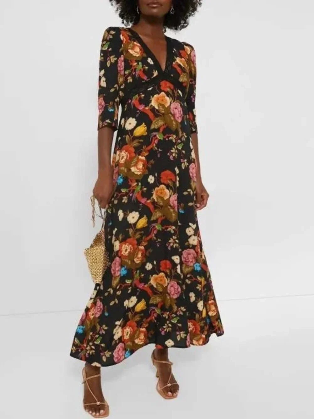 tuckernuck maxi dress Sand Ric Rac Tie Brocks Brocks / XL adjustable drawstring waist Vacation dressing, made easy. Meet
